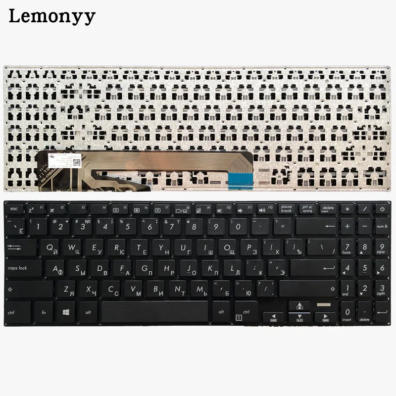 Русская клавиатура для ноутбука ASUS X560 RU Black