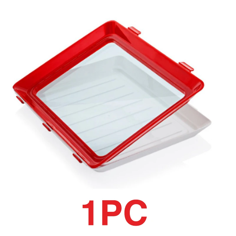 1PCS 6 шт. креативный лоток для сохранения свежих продуктов, органайзер для сохранения свежих продуктов, поддон, контейнер для хранения еды, холодильник - Цвет: 1PCS