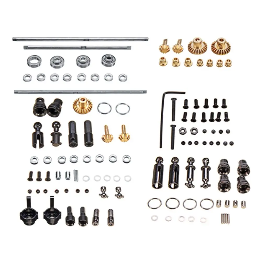 

DIY Parts For WPL 1/16 6WD RC Car Military Truck Upgrade Metal OP Accessory Set Easy to Install Durable