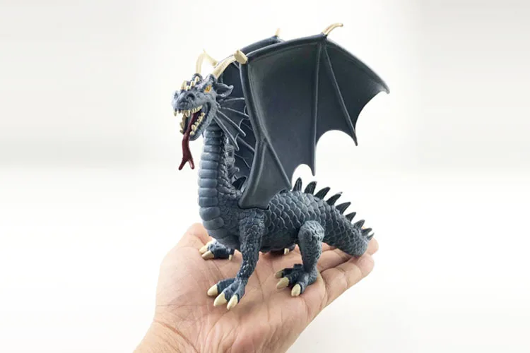 New Products Model Dinosaur Toy Western Dragon Plastic Blue Dragon Hell Dragon Jurassic Dinosaur Model Toy