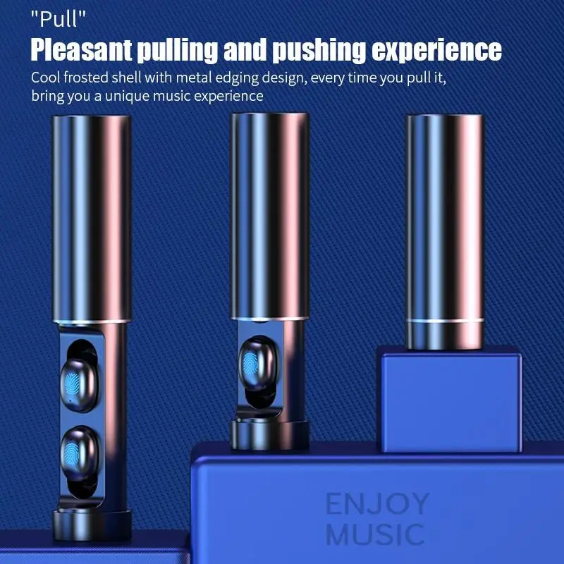 N21 5 1 Pull Out Digital Display Touch Bluetooth Headset Flashlight Function Fone De Ouvido Auriculares Earphone Audifonos