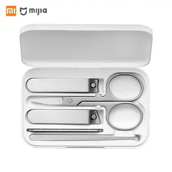 

XIAOMI MIJIA 5Pcs Nail Clippers Set 420/430 Stainless Quality Nail Clipper Cutter Manicure Toe Nail Clipper with Storage Box