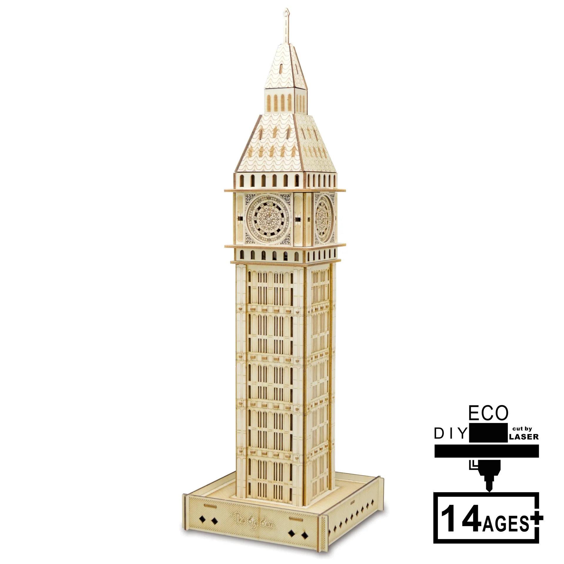 

The United Kingdom the Big Ben Clock-Boxed Cross Border for 3D DIY 3D Puzzle Model Jigsaw Puzzle Laser Cutting Processing