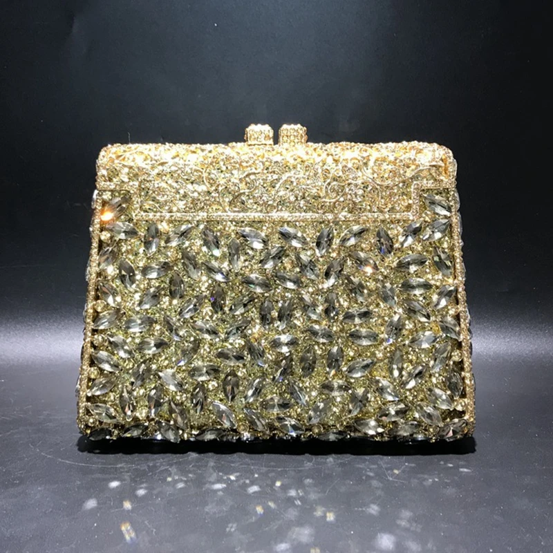 DOYUTIG классические женские разноцветные вечерние сумочки со стразами и квадратным конским глазом, женские свадебные сумочки с металлическими цепочками, а255 - Цвет: style 6