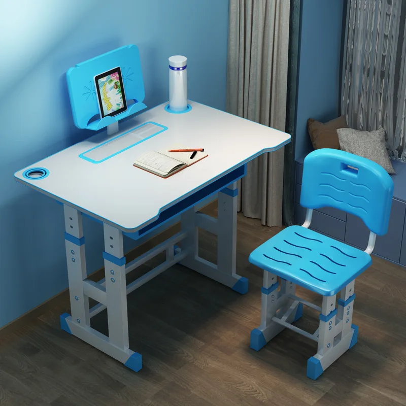 

Study Table CHILDREN'S Desk Simple Young STUDENT'S Doing Homework Table And Chair Set Bookcase Combination Household Desk Boys A