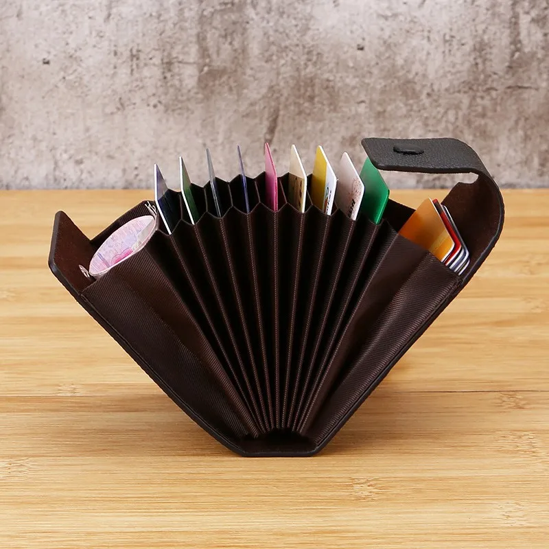 Мужской деловой держатель для кредитных карт кожаный кошелек банковских