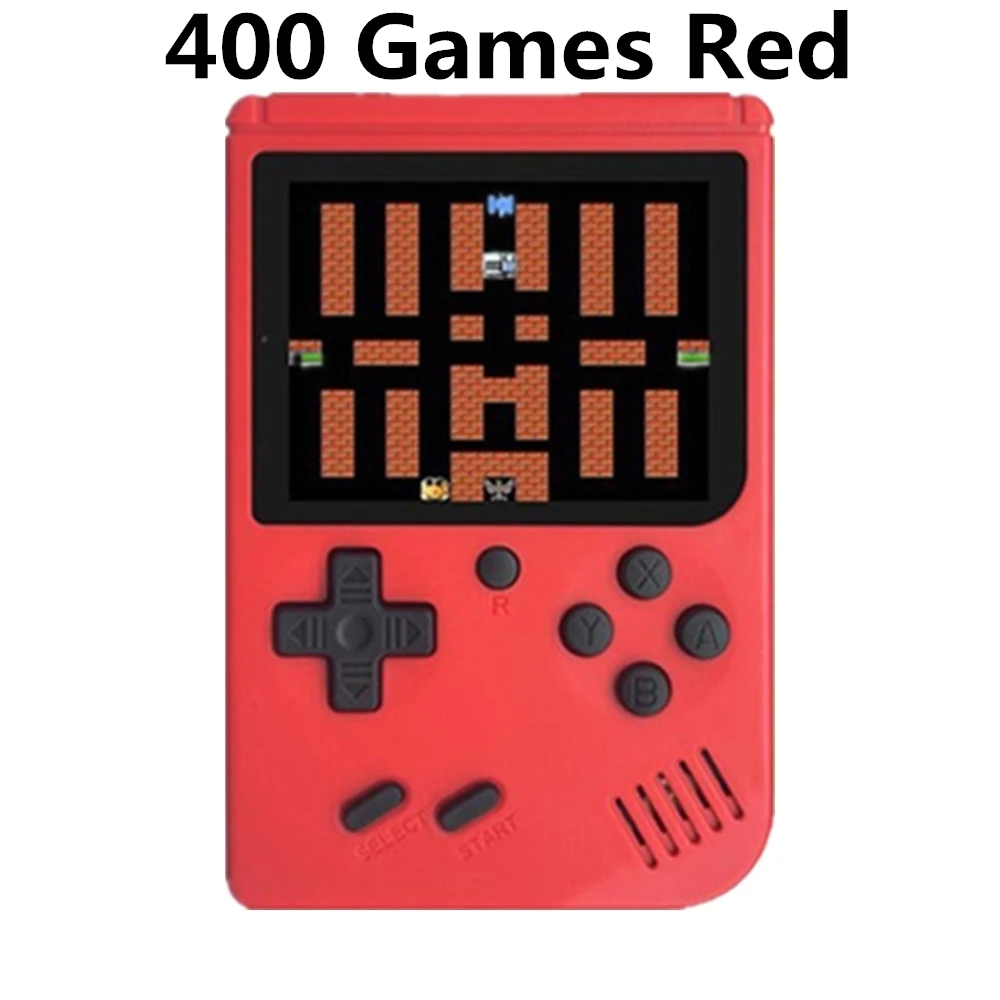 Red 400 400 игры мини-игры мальчик Портативный Ретро ручной 8 бит дети ностальгические плееры видео консоль для детей Ностальгический GameBoy - Цвет: Red 400