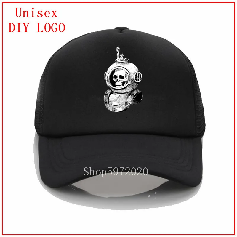 Шапка-Снэпбэк для мужчин и женщин с глубоким погружением в виде черепа Акваланга