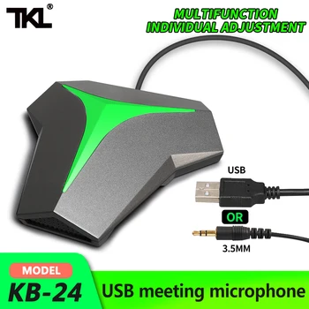 

TKL USB/3.5 Conference Microphone Omnidirectional Condenser Microfono Plug & Play PC Mic for Gaming Youtube Metting