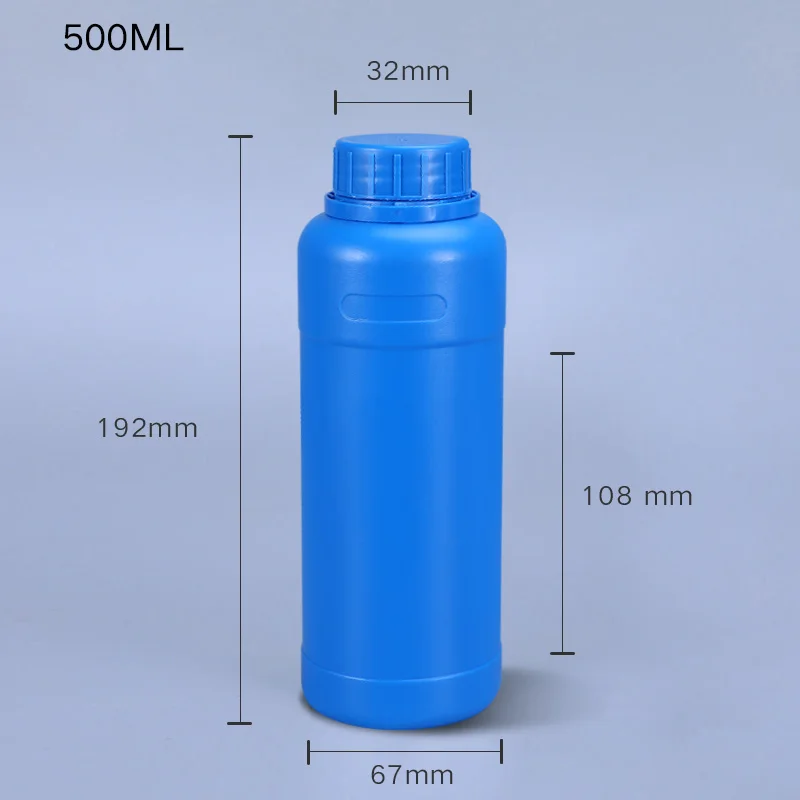 Bouteilles en plastique vides 250ml / 500ml / 1l Réactifs chimiques