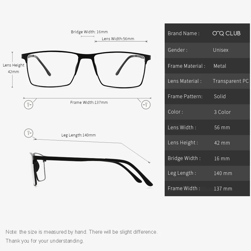 Очки из титанового сплава, оправа для очков, мужские ультралегкие квадратные очки от близорукости, по рецепту, мужские металлические очки
