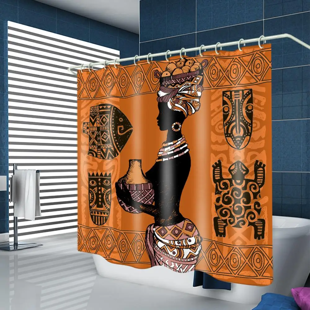 180*180 см Ретро картина женщины занавеска для душа водонепроницаемая ткань полиэстер занавеска для душа s аксессуары для украшения ванной комнаты - Цвет: Style 1