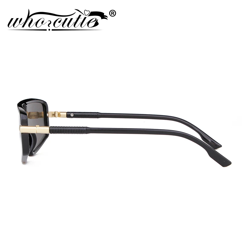 Модные слитные солнцезащитные очки с плоским верхом для мужчин и женщин 2019