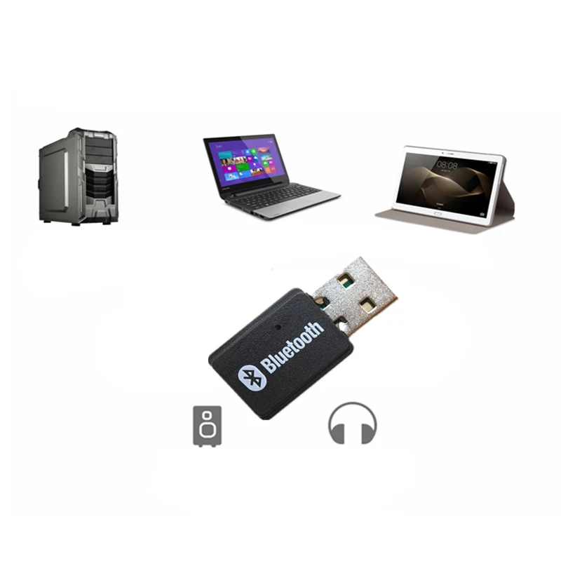 Larryjoe Bluetooth 5,0 USB беспроводной аудио передатчик Мини ПК музыка Bluetooth передатчик поддержка AD2P