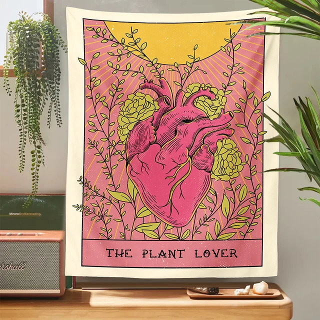 Tarot Kártya Gobelin Fali Függő Boszorkányság Bohém Stílusú Dekoráció A Növény Szerető Hippi Matrac Kollégiumi Szoba - Image 4