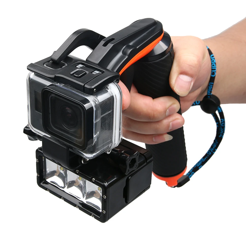 Плавающая рукоятка-поплавок пистолет триггер Набор для GoPro Hero 6 5 7 Xiaomi Yi 4K SJCAM SJ4000 H9r Cam телефон купол Go Pro аксессуар