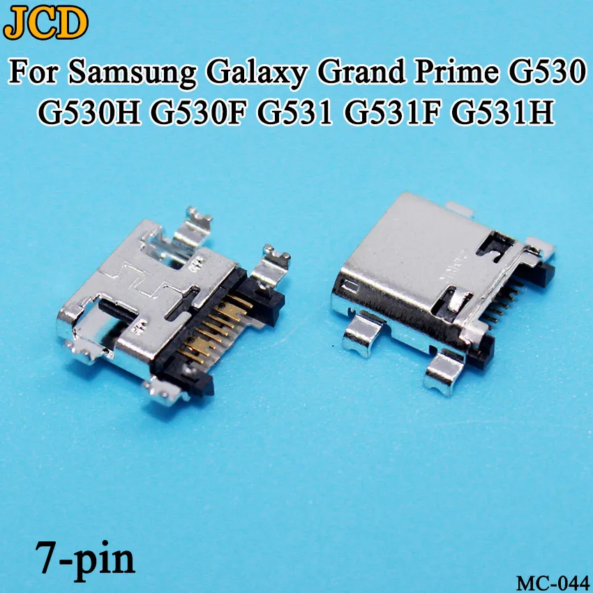 JCD 100 шт./лот для samsung Galaxy Grand Prime G530 micro usb зарядка мини разъем док-станция Разъем Порт - Цвет: 7pin-044