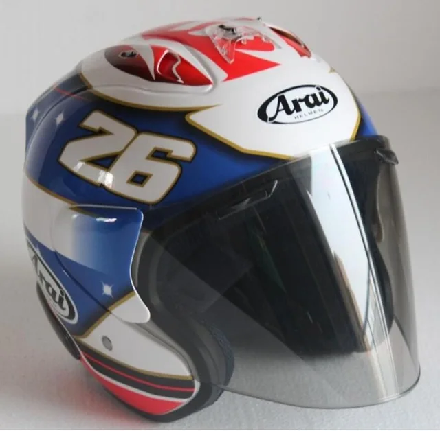Шлем ARAI 3/4, мотоциклетный шлем, полушлем, открытый шлем, шлем для мотокросса, шлем, Безопасный корабль - Цвет: Синий