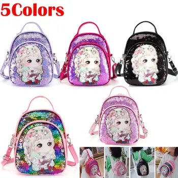

Toddler Childrens Kids Girl Sequins Princess Backpack School Bag Rucksack New