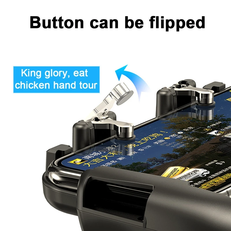  Mobile Phone Cooler Pubg Controller Gamepad Controller Shooter Controller Mute Fan Gamepad Joystick