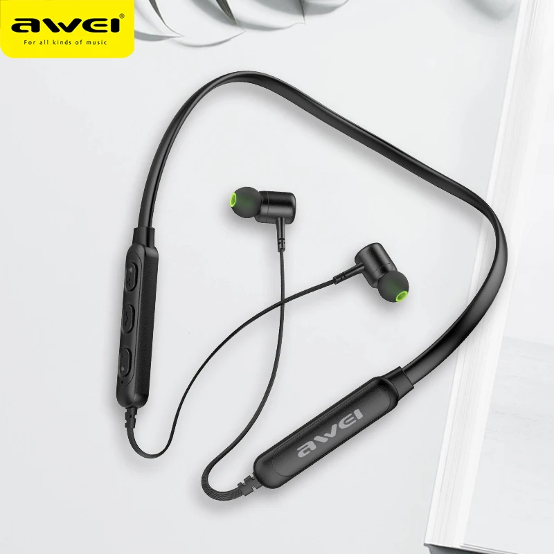 Беспроводные Bluetooth-наушники Awei G30BL магнитная спортивная Гарнитура для бега