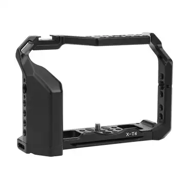 

Aluminium Alloy Camera Cage Rig Multifunction Extension Frame Camera Handle with Cold Shoe Mount for Fuji XT-4 Mirrorless Camera
