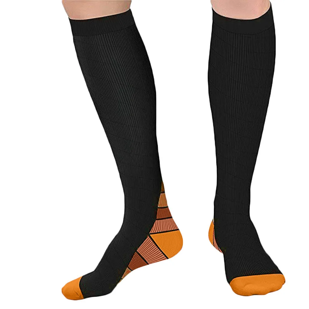 Компрессионные носки для мужчин и женщин, Лучший выпускник, спортивные, подходят для бега, полетов, путешествий, повышают выносливость, циркуляцию и восстановление носков