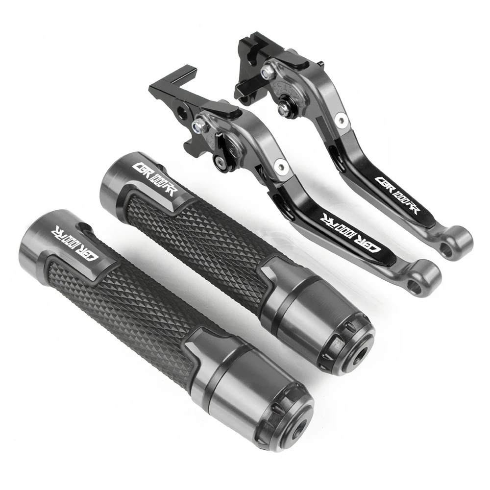 Для HONDA CBR1000RR/FIREBLADE/SP 2008- CNC аксессуары для мотоциклов регулируемые складные рычаги тормозного сцепления и рукоятка на руль - Цвет: bkgybkgy CBR1000RR