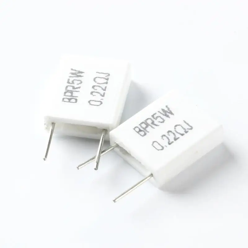 10 pcs 0.330.10.22R Ohm 5 W Cement Resistor Non-Inductive Resistor BPR56 0.15R 0.25R 0.5R ohm