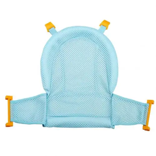 Синий T shape Baby Младенческая Ванна плавающий коврик Мягкая противоскользящая купальная подушка для сиденья - Цвет: Синий