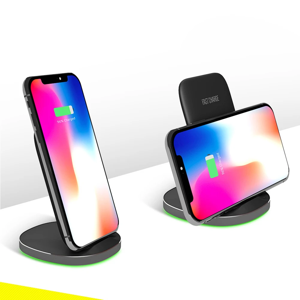15 Вт Qi Беспроводное зарядное устройство для huawei P30 Pro samsung Note 10 Plus S9 iphone XS Max 8 Plus быстрое Qi Беспроводное зарядное устройство Подставка для зарядки