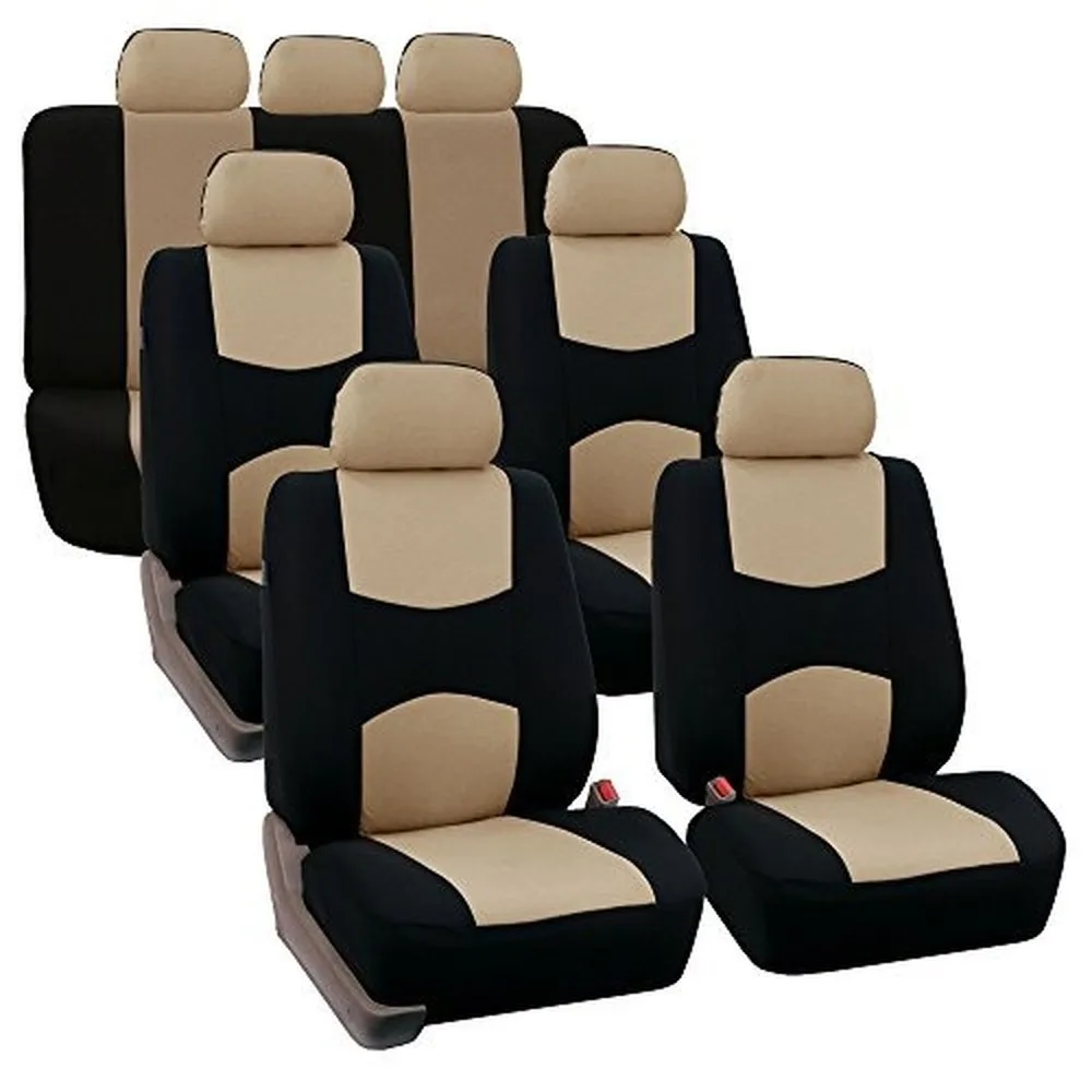 13 шт. три ряда 7 Seaters набор Плоских тканевых чехлов для автомобильных сидений многоцветная защита для автомобильных сидений подходит для большинства автомобилей внедорожник фургон грузовик фургон