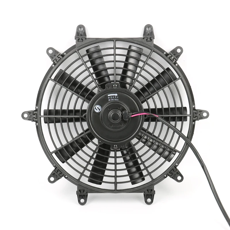 

Universal 12V/24V Electric Cooling Fan 12 inch Radiator Fan for Car Street Rod Muscle Car A/C System Air Conditioning Condenser