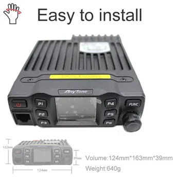 AnyTone AT-778UV 25W Dual Band 136-174 & 400-480MHz Amateur Radio 200 channels Walkie Talkie VOX Mobile Radio 5