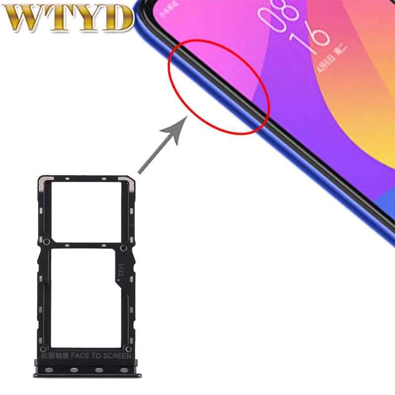 Лоток для sim-карт+ лоток для sim-карт/лоток для карт памяти Micro SD Замена для Xiaomi mi CC9e/mi A3 запасная часть для Xiao mi