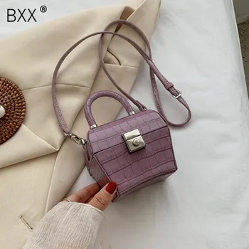 

[BXX] Small PU Leather Flap Bags For Women 2020 Elegant Solid Color Shoulder Handbags Female Travel Fashion Cross Body Bag HN241