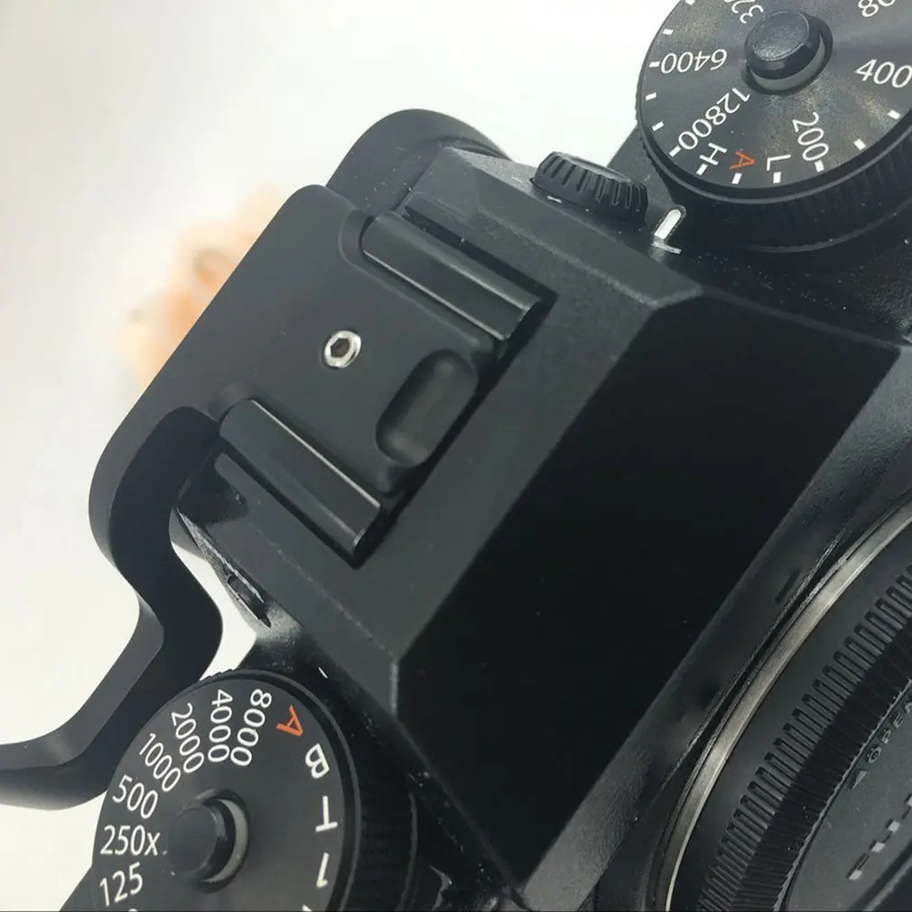 Металлический алюминиевый короткий большой палец для Fujifilm XT1 XT2 X-T1 X-T2 камера черный горячий башмак держатель кронштейн