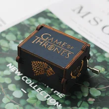 Деревянная ручка Игра престолов Звездные войны Juego De Tronos музыкальная шкатулка Тема деревянная красота и чудовище музыкальная шкатулка