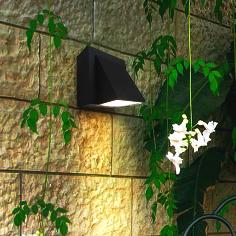 6 Вт современный уличный водонепроницаемый настенный светильник светодиодный настенный светильник для внутреннего двора для террасы, балкона, сада, точечный светильник, бра, внешний светильник