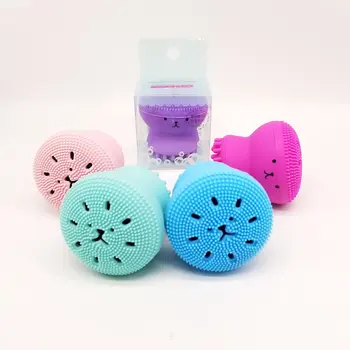

Creative Silicone Small Cute Octopus Facial Cleaning Brush Pore Cleaner Beauty Instrument Face Washing Exfoliating