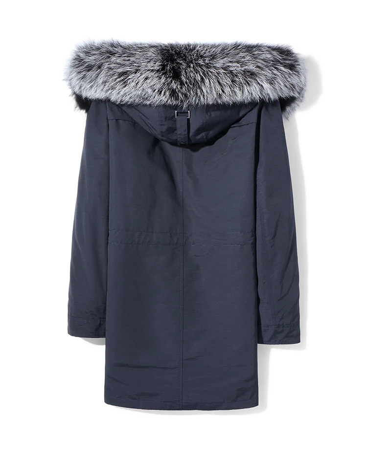 Натуральное пальто мужская зимняя куртка натуральный кролик подкладка парка для