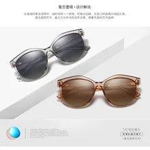 Роскошные женские солнцезащитные очки, инкрустированные Стразы, новинка, поляризованные солнцезащитные очки, женские солнцезащитные очки, цветные линзы, бриллианты, A405