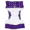Large Size 3 Row Snaps Reusable Adult Diaper Nappy Cover PUL Waterproof Incontinence Pants Fit Waistline 25.6in to 53.2 Inch 3