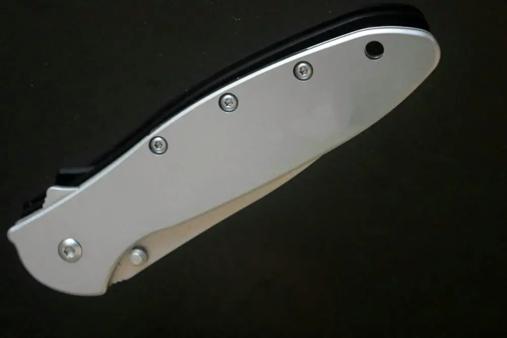 TRSKT Leek 1660 складной Флиппер нож для выживания походные ножи тактические 420HC стальное лезвие, 410 ручка из нержавеющей стали Прямая поставка