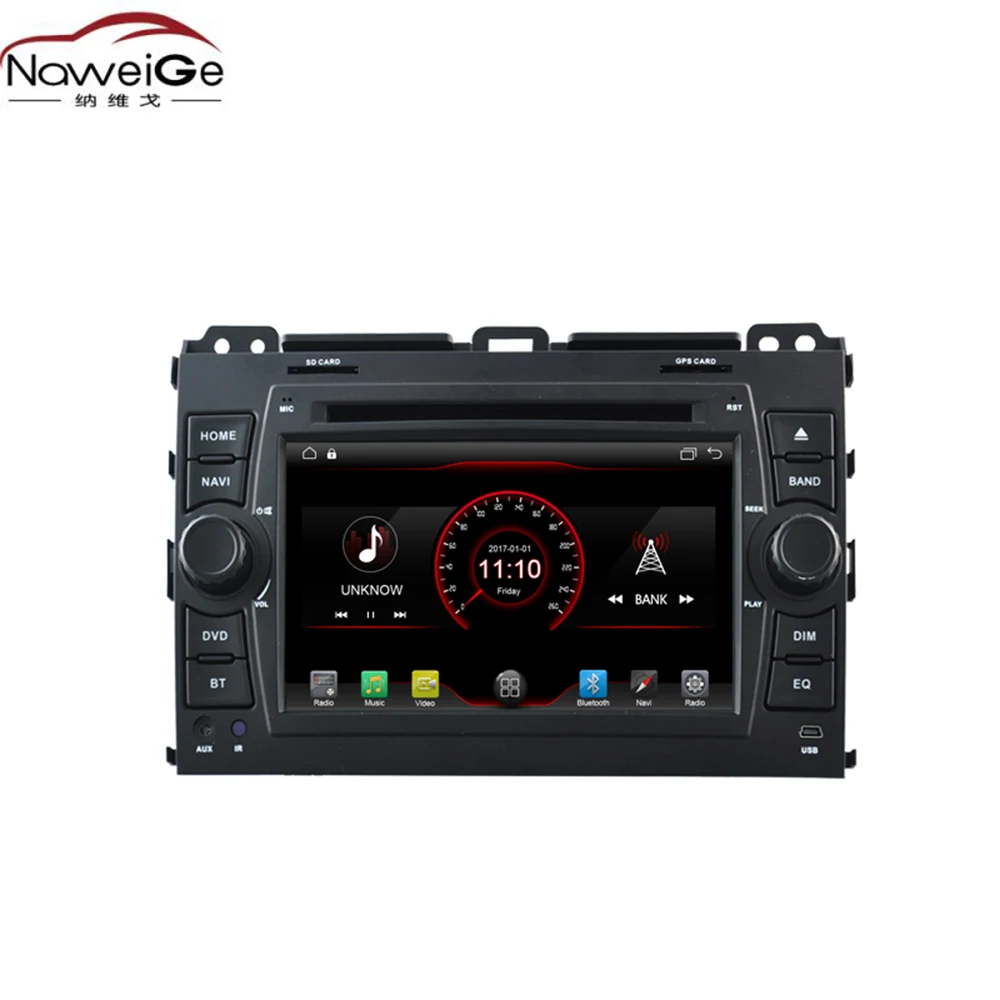 NaweiGe 7 дюймов Android четырехъядерный Процессор MTK 9 1 2 + 16 ГБ Автомобильный dvd для TOYOTA