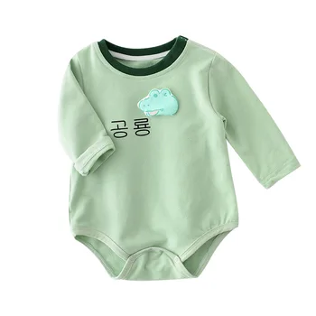 

WLG Boys Girls Rompers Baby Clothes Spring Autumn Cotton Cartoon Long Sleeve Romper Toddler Casual All Match Cltohes