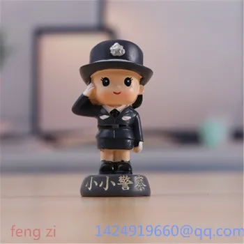 

Small Police Navy Special Forces Pilot Dinosaur Cake Baking Decoration Birthday Gift Holiday Gift Resin Action Model Toy OPP G77