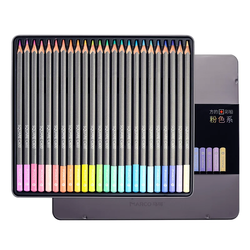 

Marco Raffine 12/24 Colors Non-toxic Colored Pencil lapis de cor Professional Colored Pencils for School Supplies Wholesale