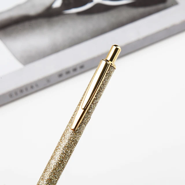 Фото творческий золото мел металл пресс подарочная шариковая ручка