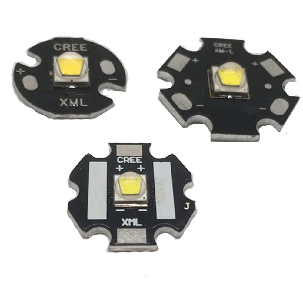 Cree XLamp XM-L2 XML2 T6 10 Вт Холодный белый 6500 к высокая мощность светодиодный светильник излучатель диод для вспышки светильник на 20 мм Черный PCB